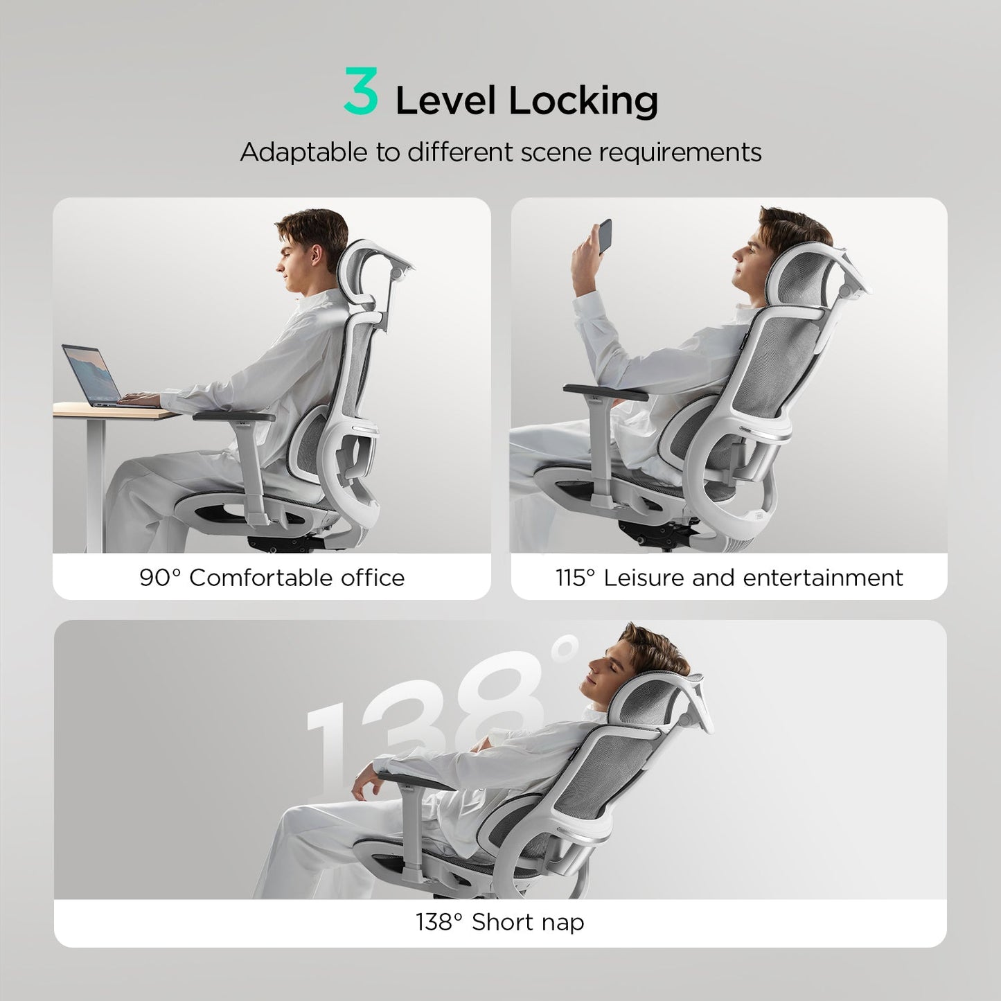 HBADA E2 Pro Ergonomic Office Chair without Footrest