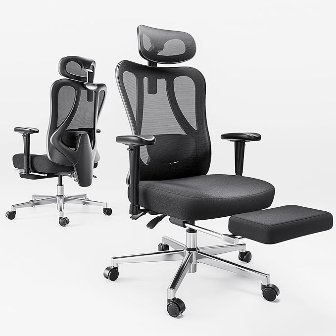 HBADA P3 Ergonomic Chair with Footrest