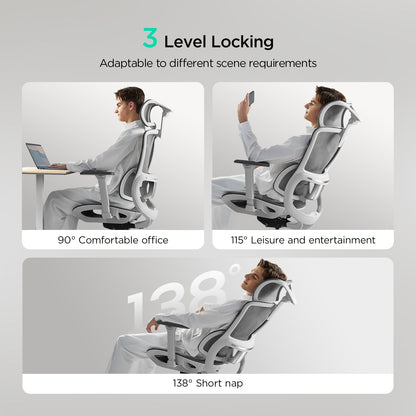 HBADA E2 Pro Ergonomic Office Chair without Footrest