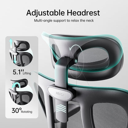 HBADA P3 Ergonomic Chair with Footrest