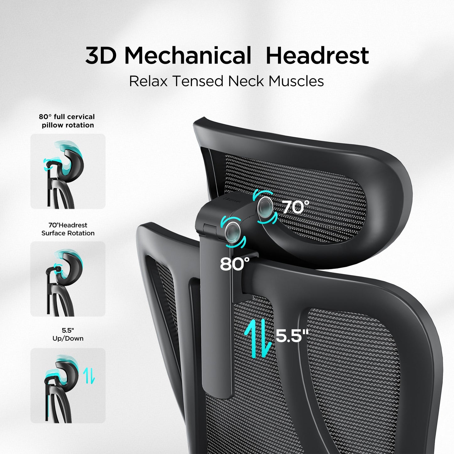 HBADA P3 Ergonomic Chair without Footrest