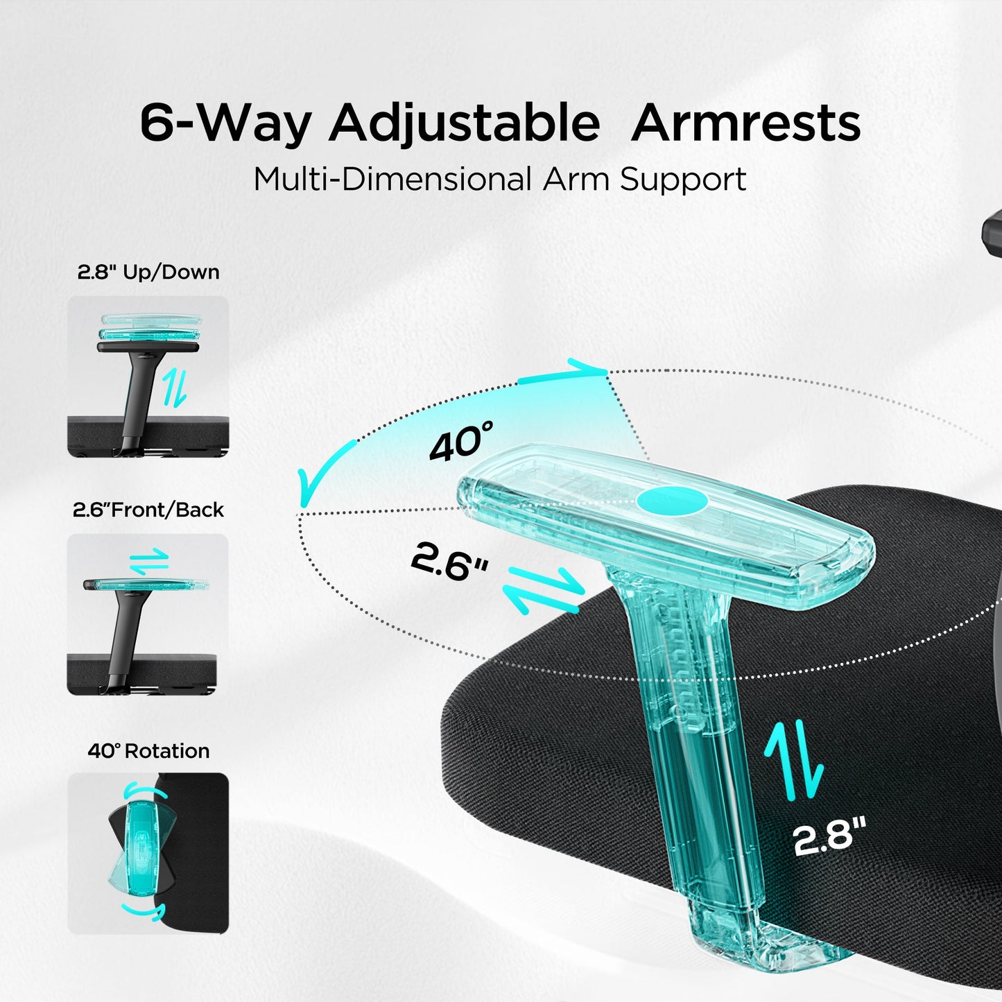 HBADA P3 Ergonomic Chair without Footrest